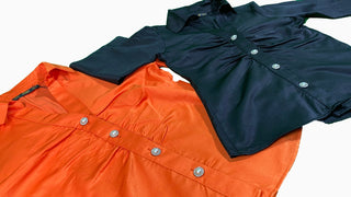 Shirt-Orange  Collar & Front Buttons FD