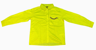 Pistachio Green Collar Pocke Design Shirt FD