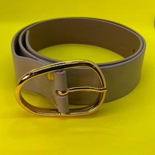 Light Brown Belt With Gold Buckle FD