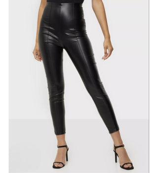 Leatherette Front Detailed  Party Wear Pants FD