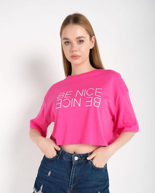 Graphic Baggy Crop Top FD